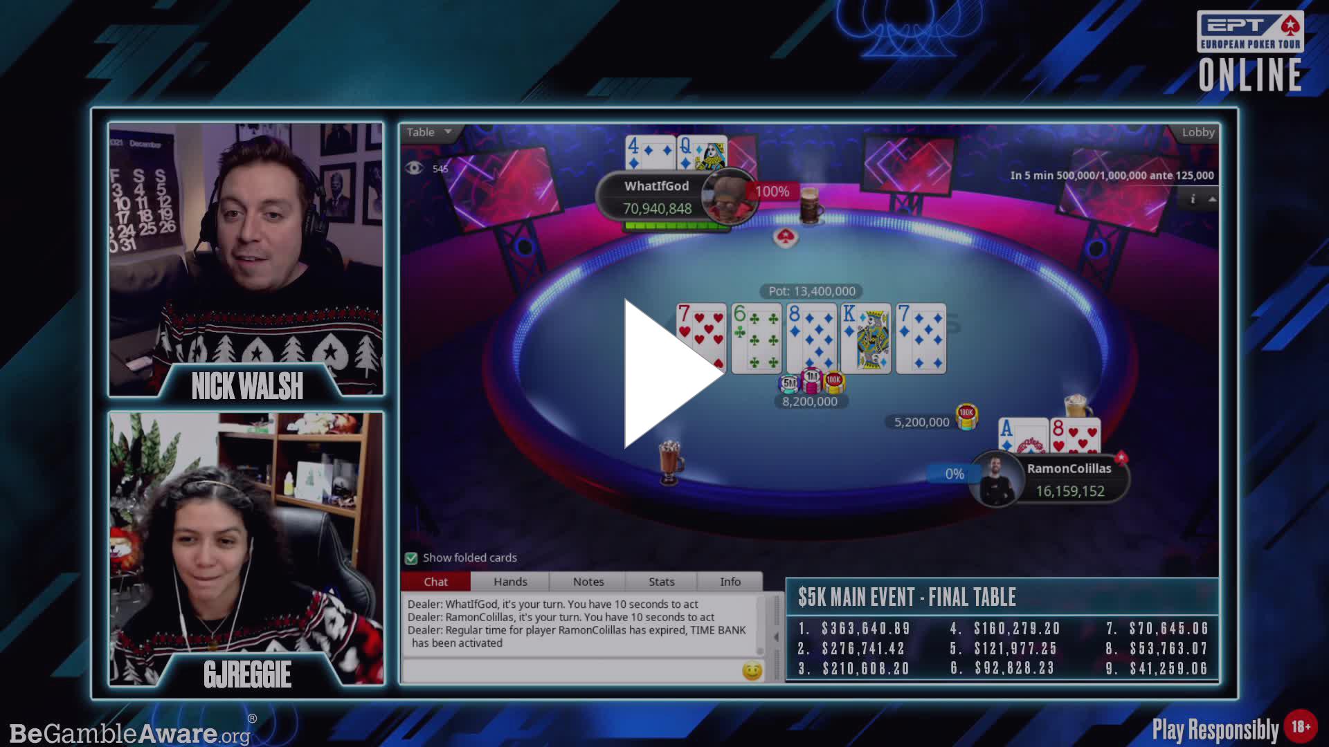 PokerStars - WhatIfGod wins back to back EPT online Main Event!